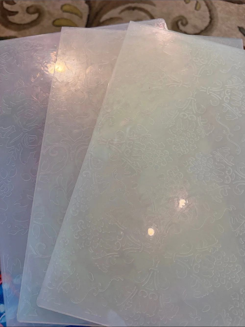 Large embossing folders 8x1 - Set of 3